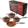 Jogo panela cobre ceramica 04 pcs - Loja Apolo