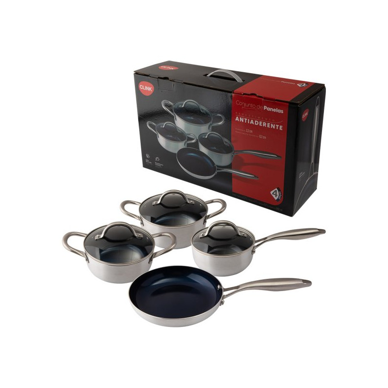 Jogo panela safira ceramica indução 04 pcs - Loja Apolo
