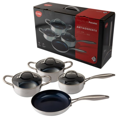Jogo panela safira ceramica indução 04 pcs - Loja Apolo