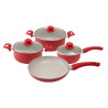 Jogo de panela antiaderente 7 pcs - Loja Apolo