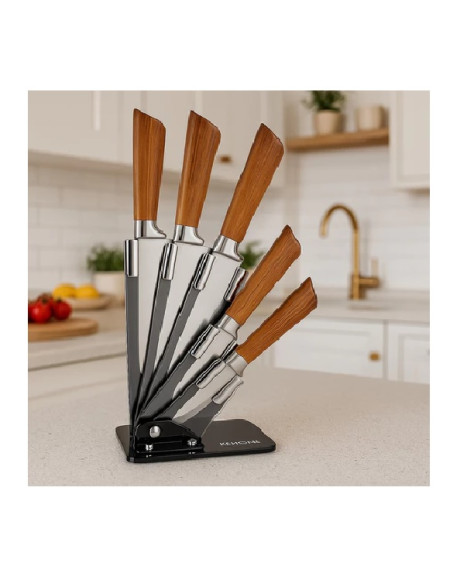 Conjunto de facas master wood 05 pecas - Loja Apolo