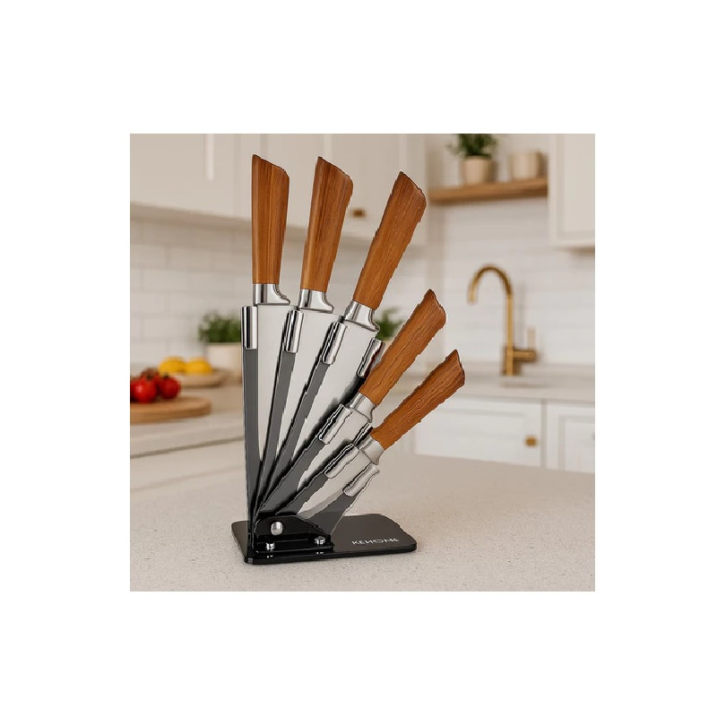 Conjunto de facas master wood 05 pecas - Loja Apolo