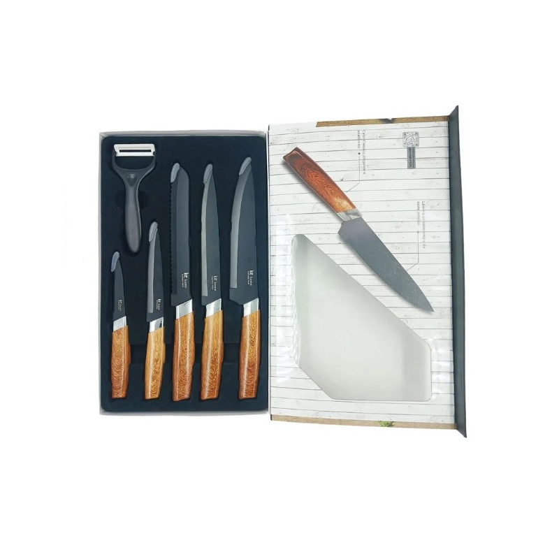 Conjunto de facas Montenegro 6 pecas - Loja Apolo