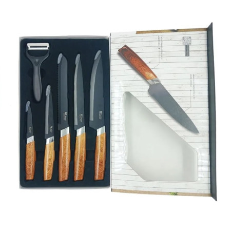 Conjunto de facas Montenegro 6 pecas - Loja Apolo