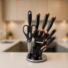 Faqueiro black marble 8pcs - Loja Apolo Faqueiro black marble 8pcs - Loja Apolo