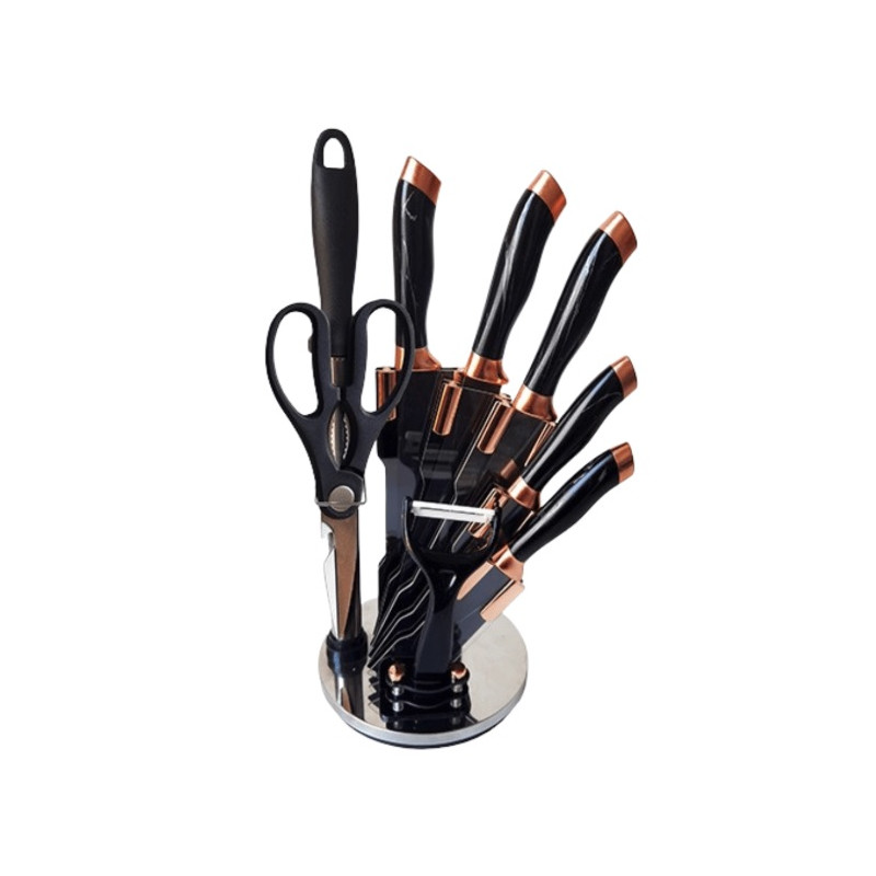 Faqueiro black marble 8pcs - Loja Apolo Faqueiro black marble 8pcs - Loja Apolo