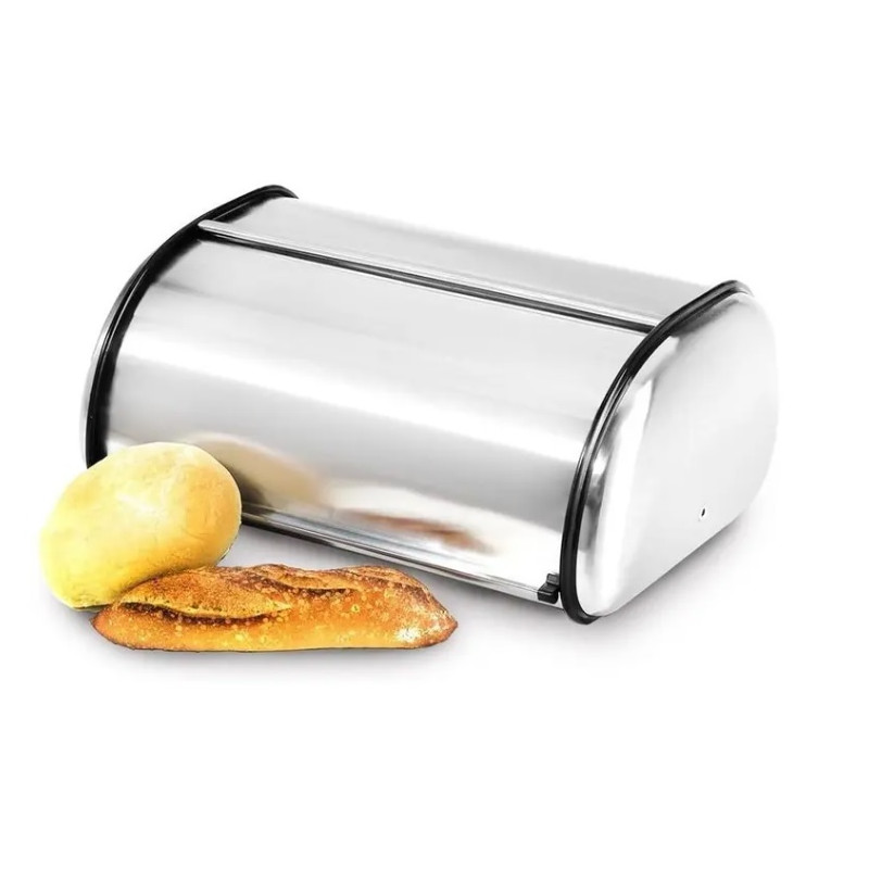 Porta pão aço inox 34 cm - Loja Apolo