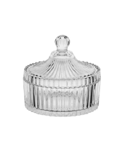 Bomboniere de vidro 14,5 X 15 cm - Loja Apolo