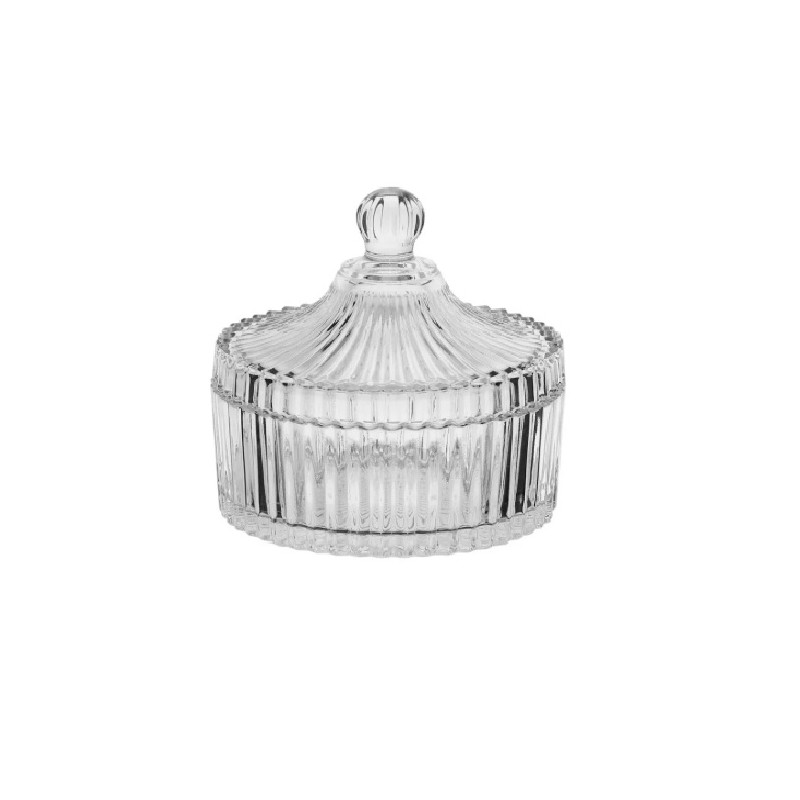 Bomboniere de vidro 14,5 X 15 cm - Loja Apolo