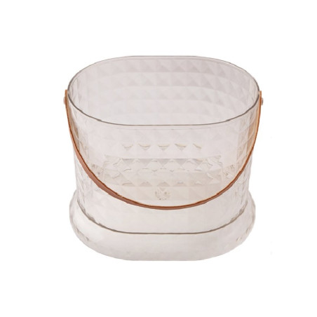 Balde de gelo plastico oval 23 cm - Loja Apolo