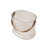 Balde de gelo plastico oval 23 cm - Loja Apolo