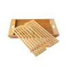 Migalheira de bambu 36X21.8X2,7cm - Loja Apolo