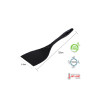 Espátula lisa nylon preto 31 cm 240 graus - Loja Apolo