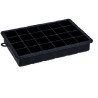 Forma de gelo 24 cubos preto 20X13X3 cm - Loja Apolo Forma de gelo 24 cubos preto 20X13X3 cm - Loja Apolo
