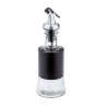 Galheteiro com bico dosador vidro revestimento preto 200 ml - Loja Apolo
