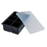 Forma de gelo 6 cubos silicone preto 22X12X5.5 cm - Loja Apolo Forma de gelo 6 cubos silicone preto 22X12X5.5 cm - Loja Apolo