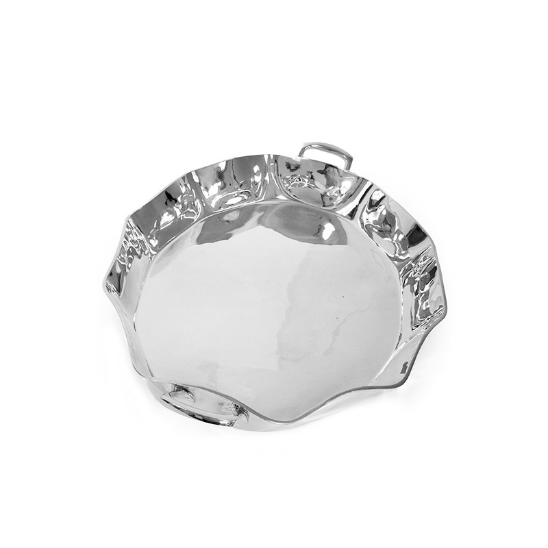 Travessa red waves com alças grande ø44 cm - Loja Apolo