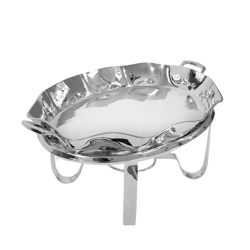 Rechaud banho maria waves oval grande - Loja Apolo Rechaud banho maria waves oval grande - Loja Apolo