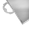 Bandeja retangular com grade - alça - espelho - 40x30cm é fabricada em Prata Apolo de excelente qualidade. Elegância e Brilho. Bandeja retangular com grade - alça - espelho - 40x30cm é fabricada em Prata Apolo de excelente qualidade. Elegância e Brilho.
