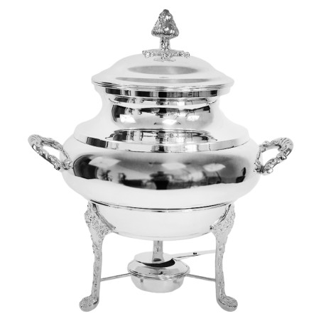 Sopeira lisa prata apolo 5,5 litros é fabricada em prata apolo de excelente qualidade; Durável e elegante, Sofisticação.