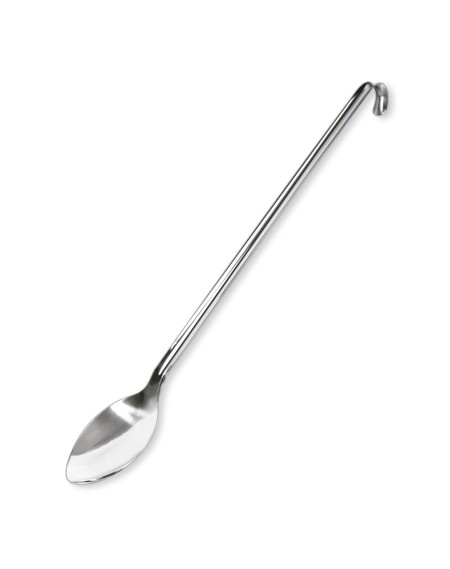 Colher para servir aço inox com gancho 50 cm - Loja Apolo