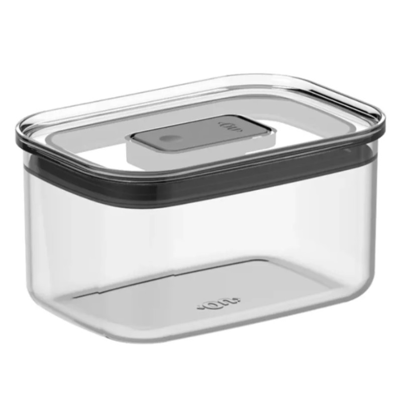 Pote hermetico retangular duo lock acrilico 650 ml - Loja Apolo