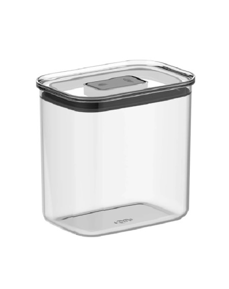 Pote hermetico retangular duo lock acrilico 1.5 litros - Loja Apolo