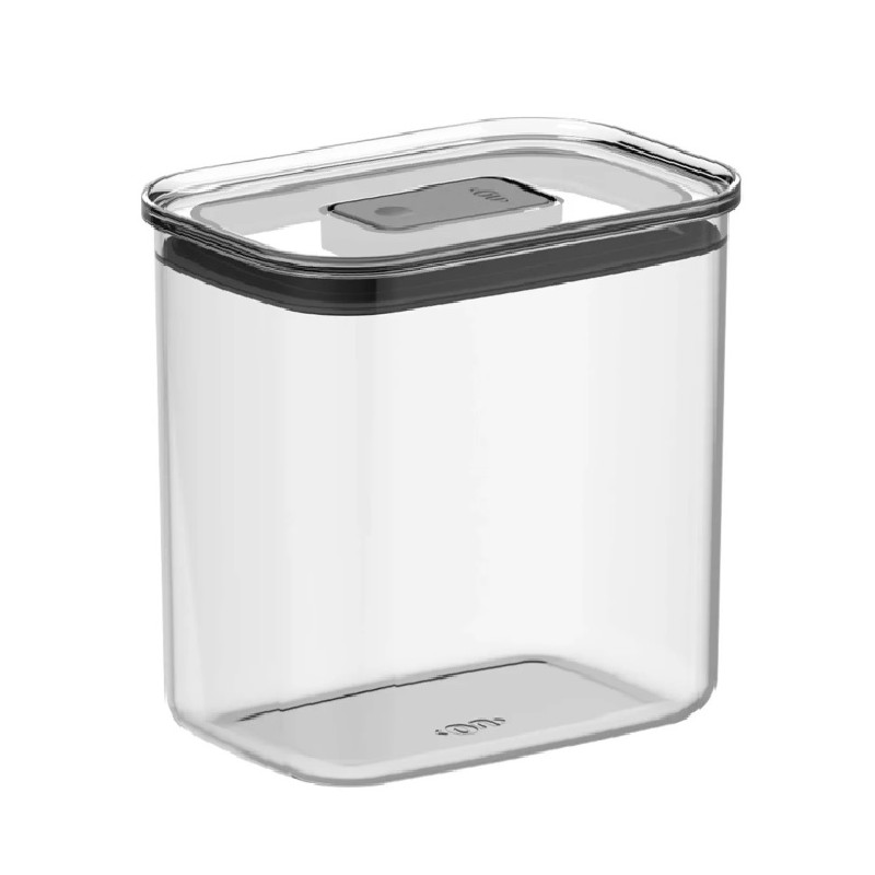 Pote hermetico retangular duo lock acrilico 1.5 litros - Loja Apolo