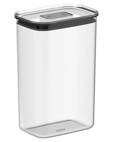 Pote hermetico retangular duo lock acrilico 2.3 litros - Loja Apolo