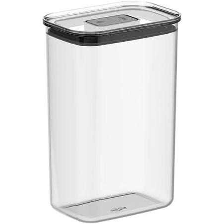 Pote hermetico retangular duo lock acrilico 2.3 litros - Loja Apolo