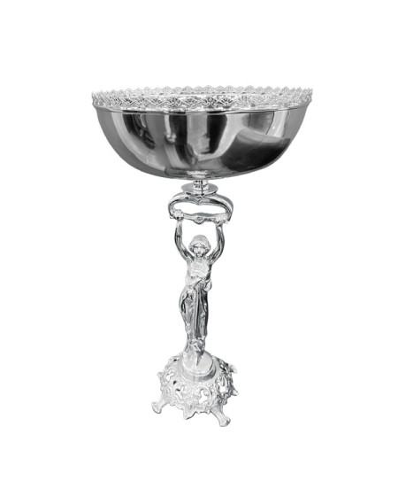 A Fruteira Deusa Hera c/ Bacia Prata Apolo 42cm é fabricada em Prata Apolo de altíssima qualidade. Alta durabilidade.