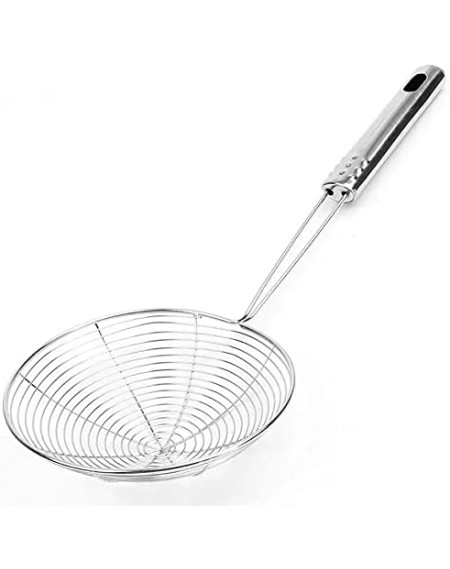 Escumadeira aramada aco inox - Loja Apolo