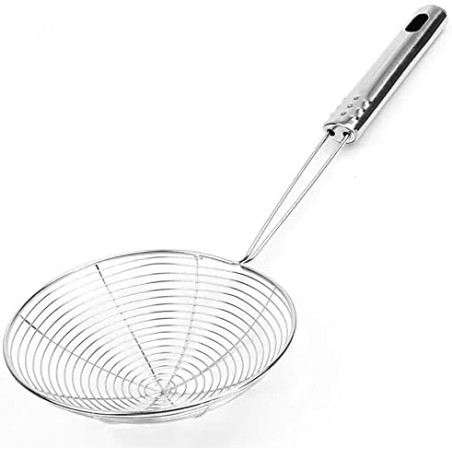 Escumadeira aramada aco inox - Loja Apolo