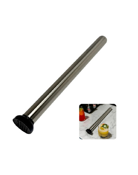 Socador caipirinha aco inox 30 cm - Loja Apolo