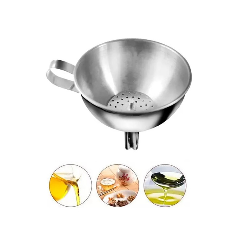 Funil em aco inox 11 cm