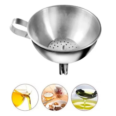 Funil em aco inox 11 cm