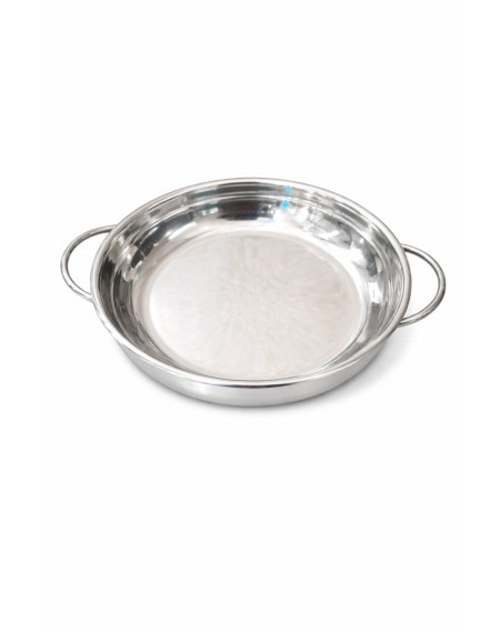 Prato pergaminho aço inox 22 cm - Loja Apolo