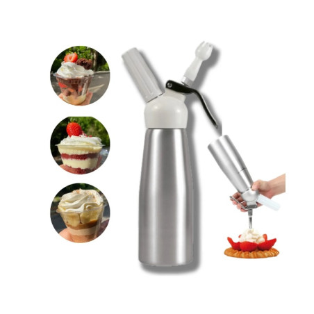 Garrafa para chantilly isi dessert whip inox 500 ml - Loja Apolo