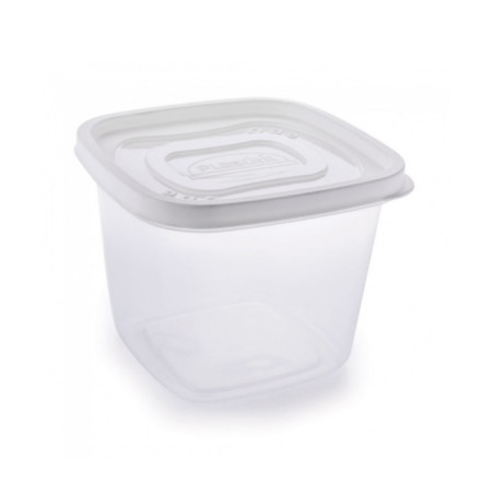 Pote click quadrado 1.2 litros 14X14X11 cm - Loja Apolo