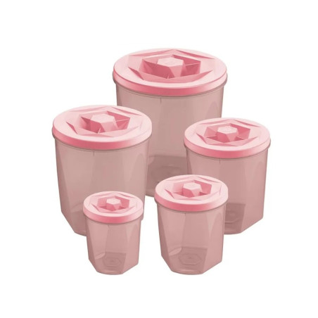 Porta mantimentos vision rosa - Loja Apolo