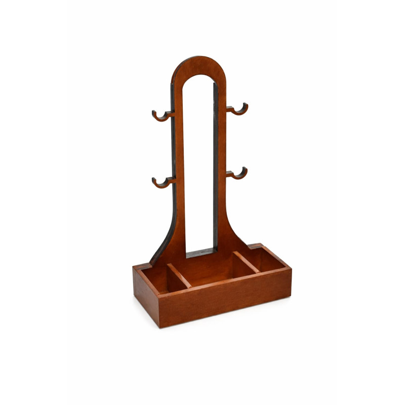 Suporte de madeira para capsula - Loja Apolo