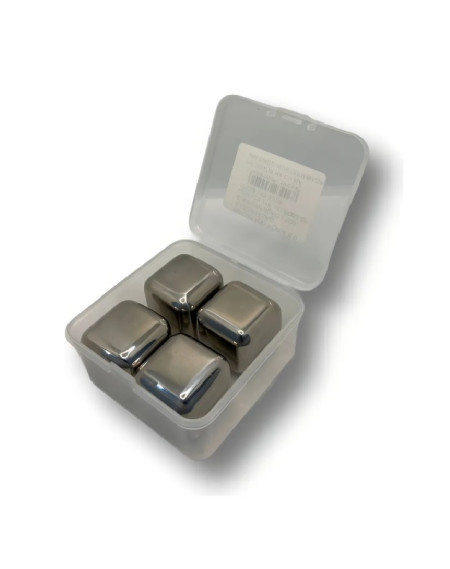 Cubo de gelo inox com 4 unidades - Loja Apolo