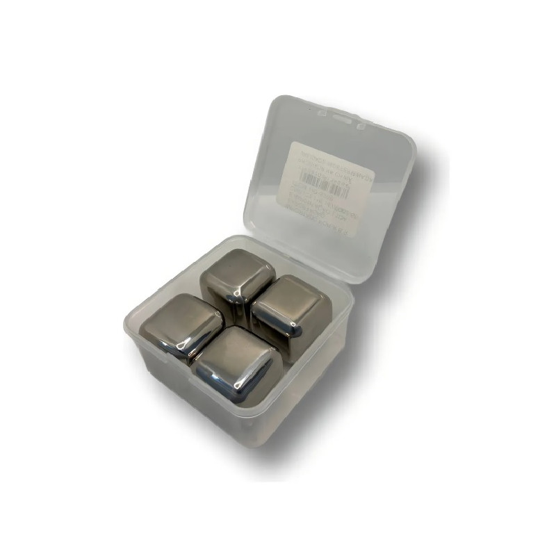 Cubo de gelo inox com 4 unidades - Loja Apolo