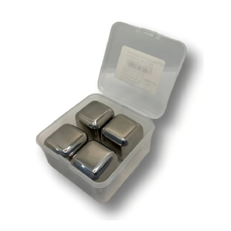 Cubo de gelo inox com 4 unidades - Loja Apolo