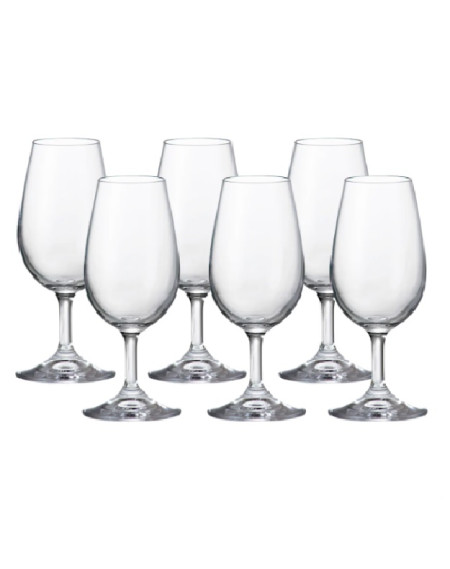 Jogo de taca para degustacao 06 pecas 210 ml bohemia - Loja Apolo