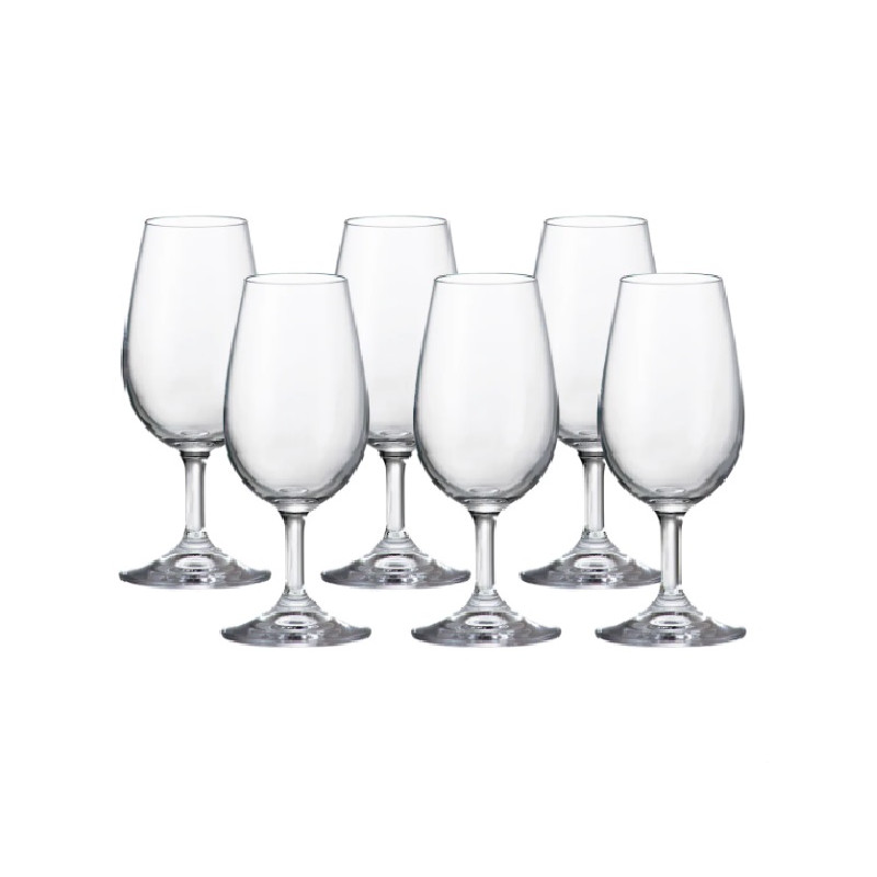 Jogo de taca para degustacao 06 pecas 210 ml bohemia - Loja Apolo