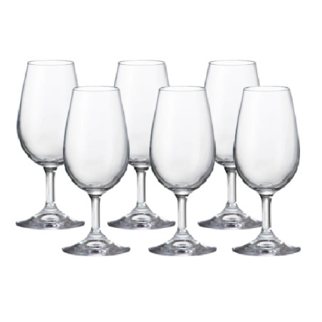 Jogo de taca para degustacao 06 pecas 210 ml bohemia - Loja Apolo