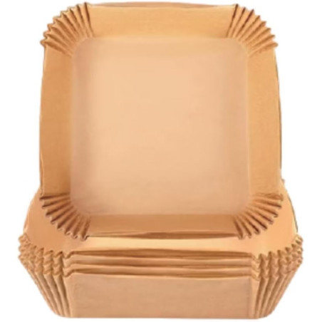 Forma descartável quadrada 16 cm para airfryer 50 pecas - Loja Apolo