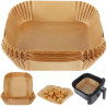 Forma descartável quadrada 20 cm para airfryer 50 pecas - Loja Apolo