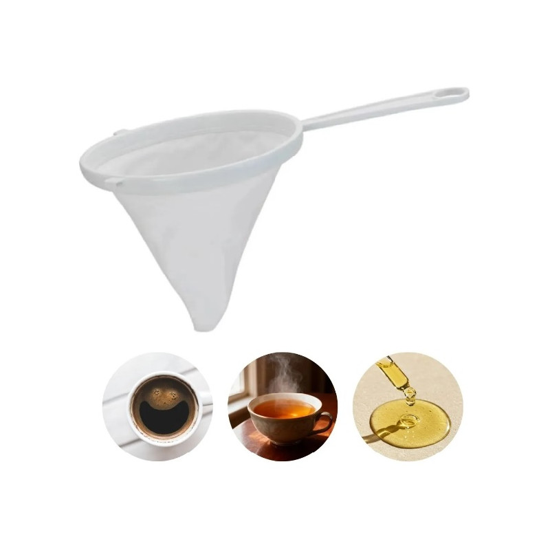 Coador de pano com alca 14 cm - Loja Apolo